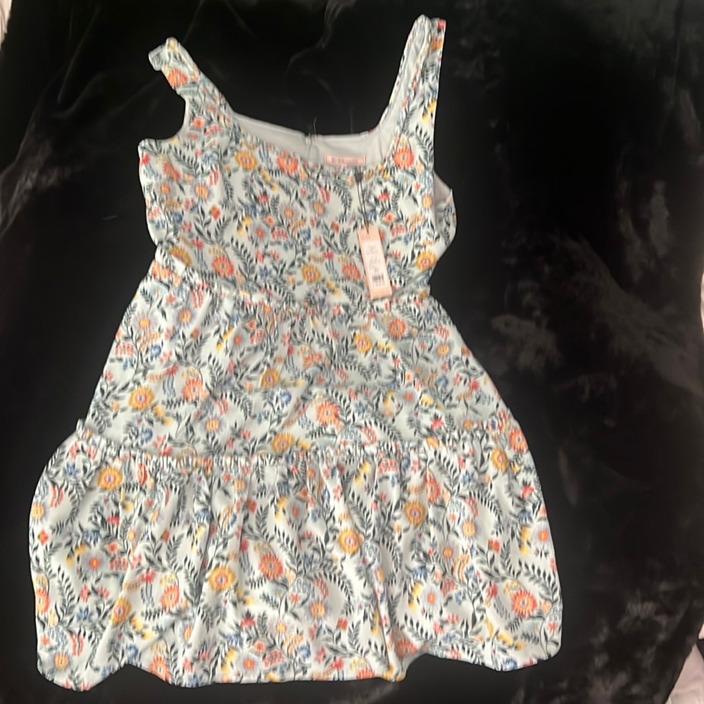 BCBGeneration dress, brand new with tags, floral baby blue, size 12